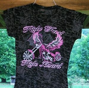🏍️Sexy Biker Burnout Tee